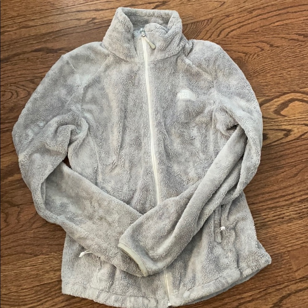 North Face Grey Osito Full Zip Jacket